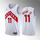 Men's Toronto Raptors #11 Bruce Brown Jr White Association Edition Stitched Basketball Jersey Dzhi,baseball caps,new era cap wholesale,wholesale hats